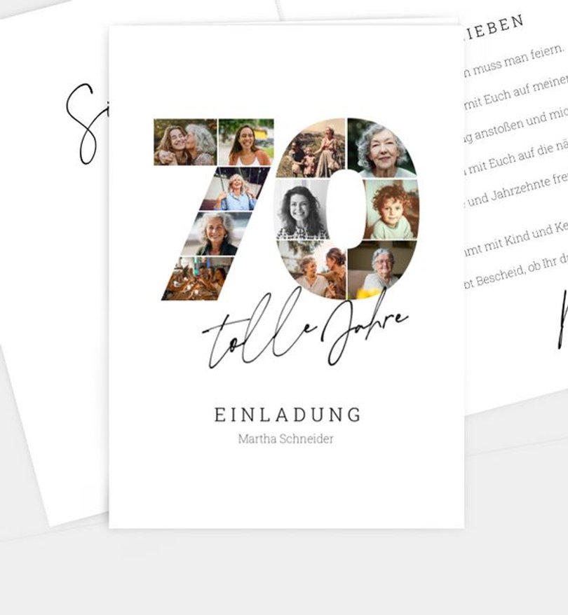 Einladungskarte Geburtstag Fotosammlung · UNICEF