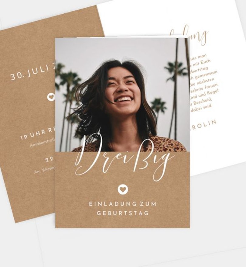 Einladungskarte Geburtstag Easy Day · UNICEF