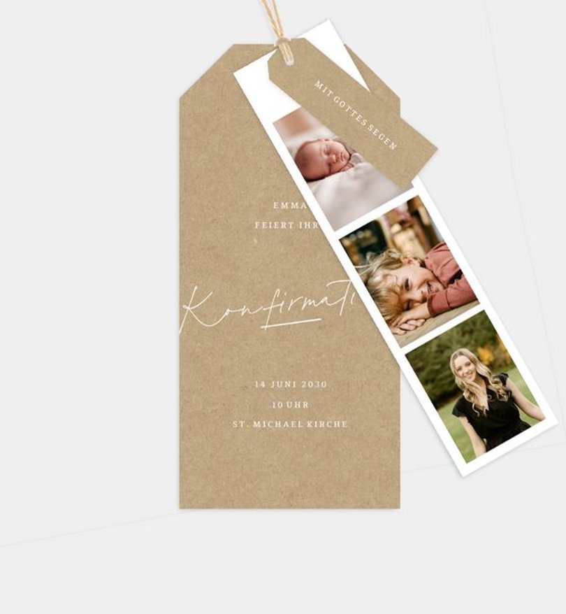 Einladungskarte Konfirmation Mein Weg · UNICEF