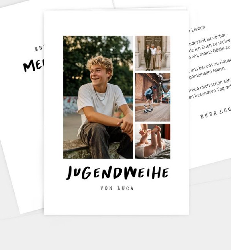 Einladungskarte Jugendweihe Diem · UNICEF