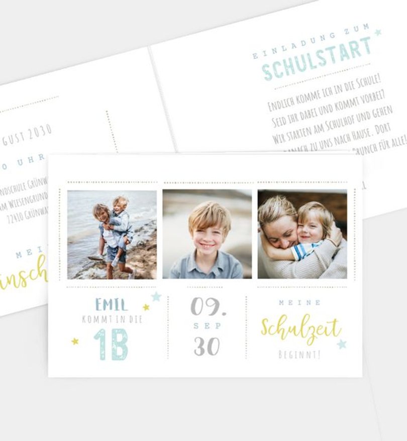 Einladungskarte Einschulung Unser Sonnenschein