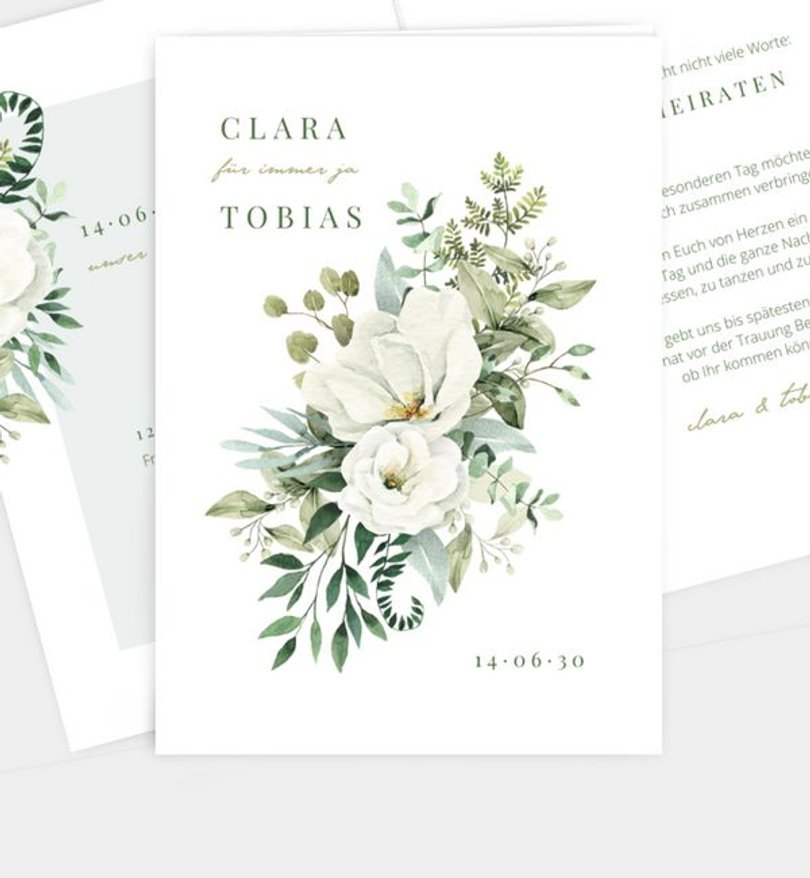 Einladungskarte Hochzeit Green Romance · UNICEF