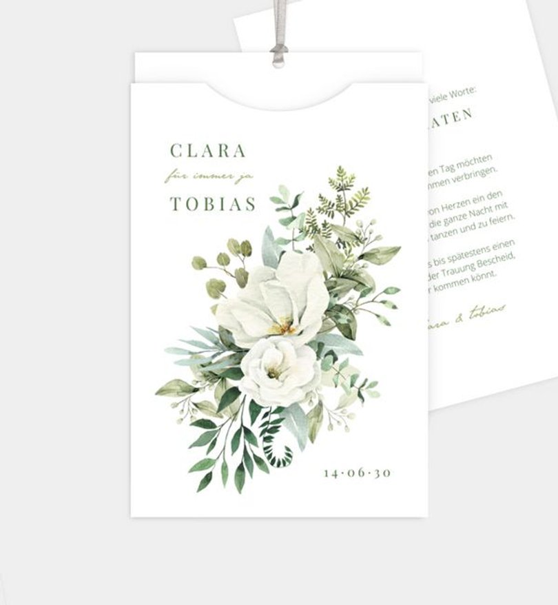 Einladungskarte Hochzeit Green Romance · UNICEF