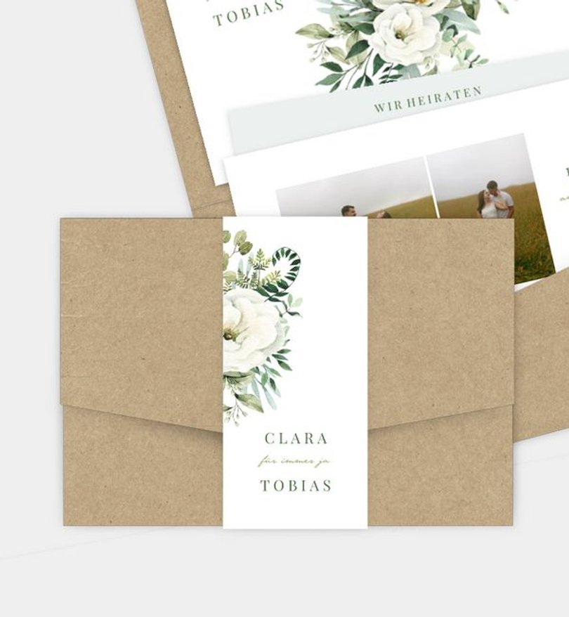 Einladungskarte Hochzeit Green Romance · UNICEF
