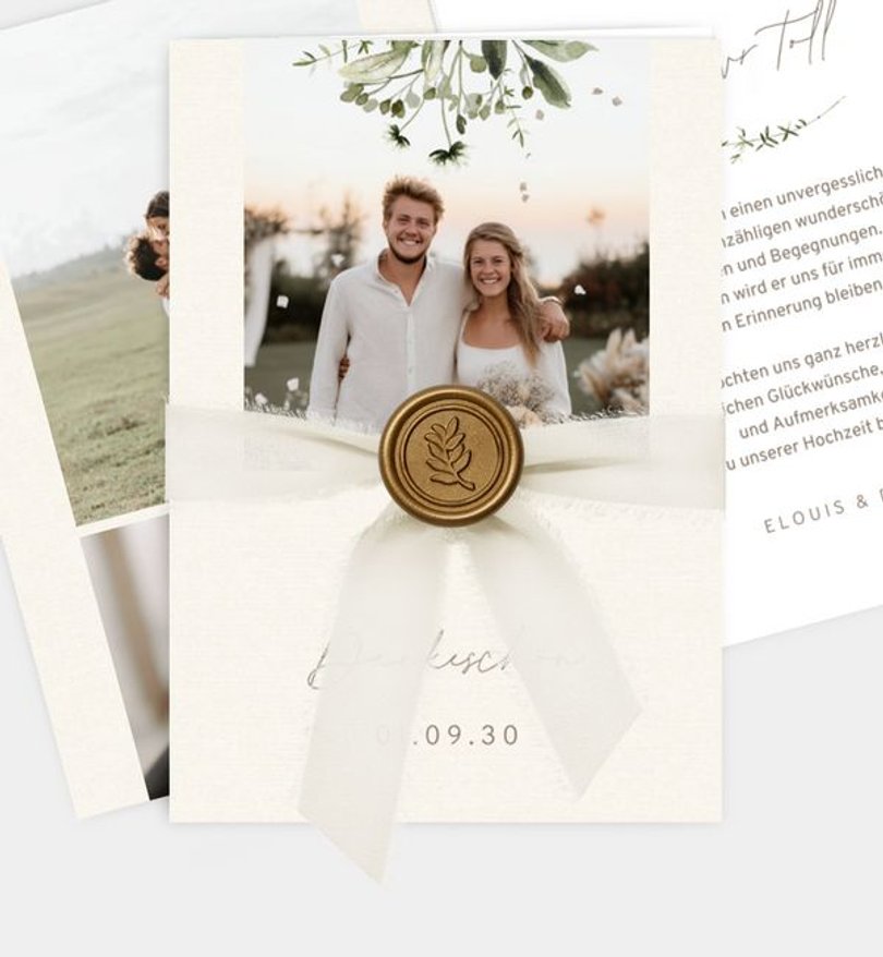 Dankeskarte Hochzeit Natural Bouquet · UNICEF