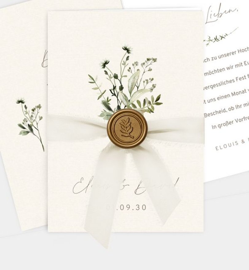 Einladungskarte Hochzeit Natural Bouquet · UNICEF