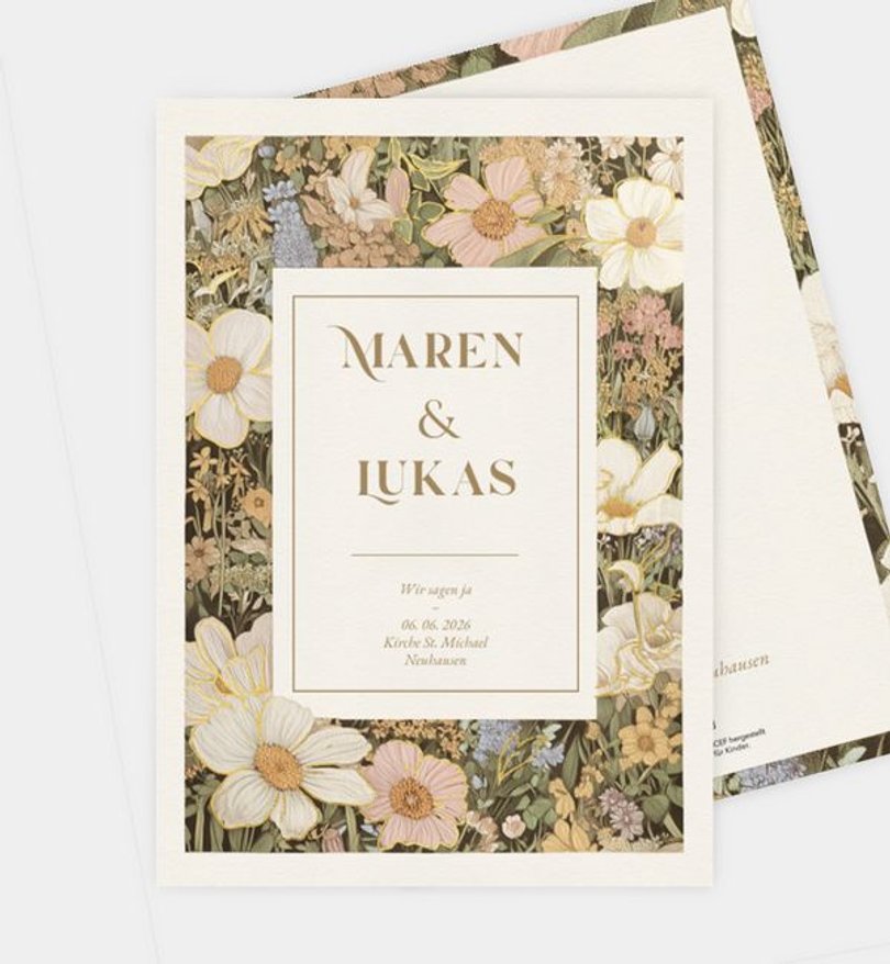 Einladungskarte Hochzeit Heavy Meadow · UNICEF