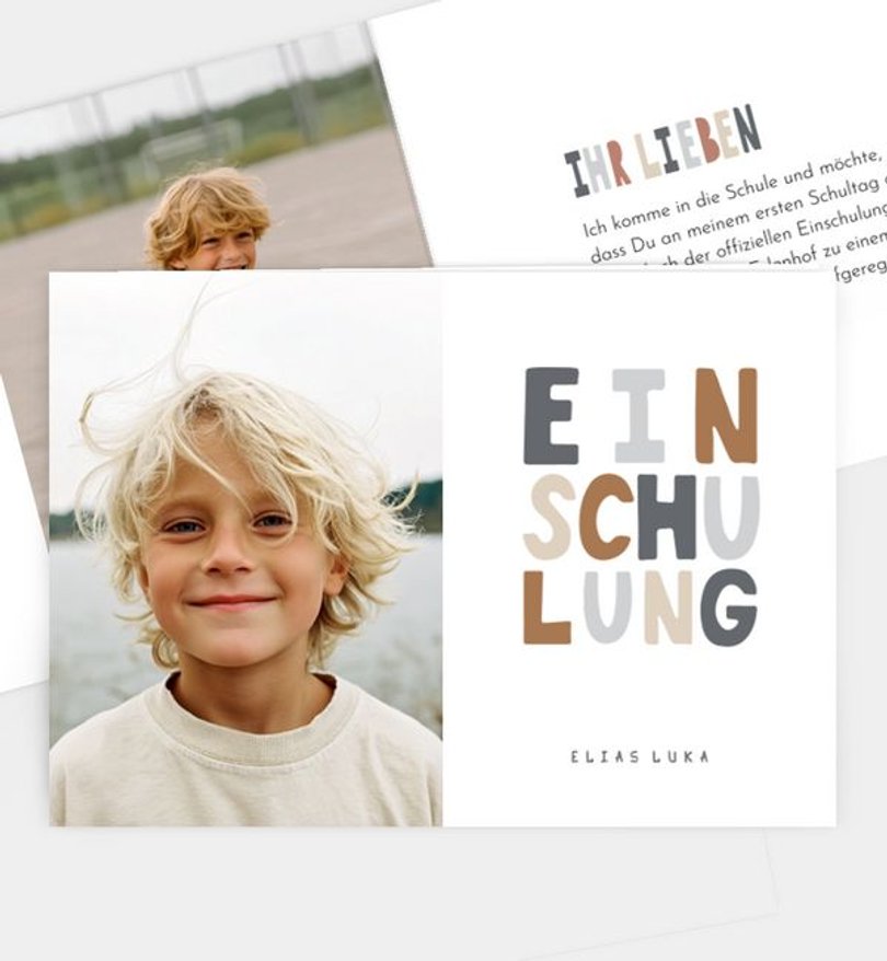 Einladungskarte Einschulung Schulcrew · UNICEF
