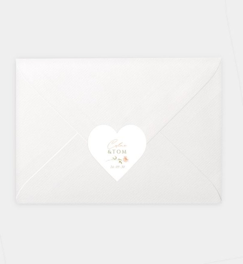 Siegelsticker Hochzeit Flower Whispers
