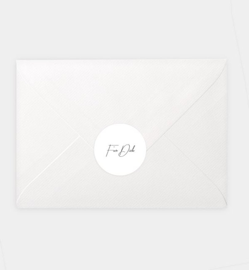 Siegelsticker Hochzeit Clean Elegance
