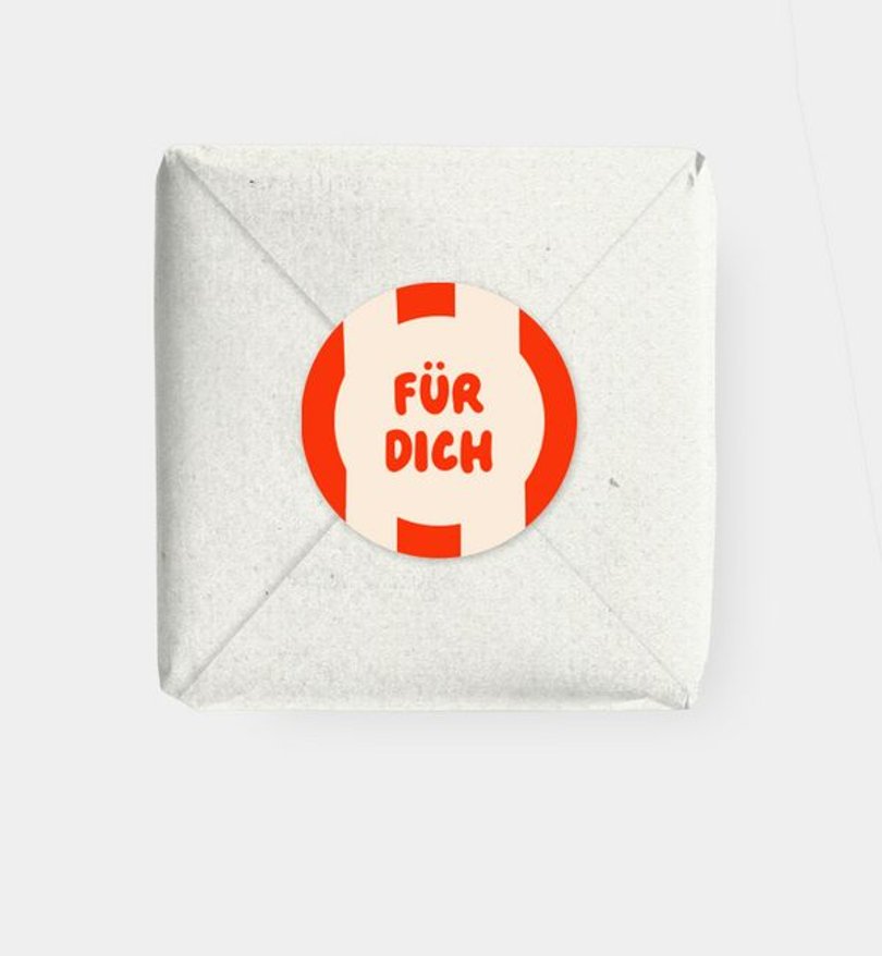 Geschenkaufkleber Kindergeburtstag Popcorn
