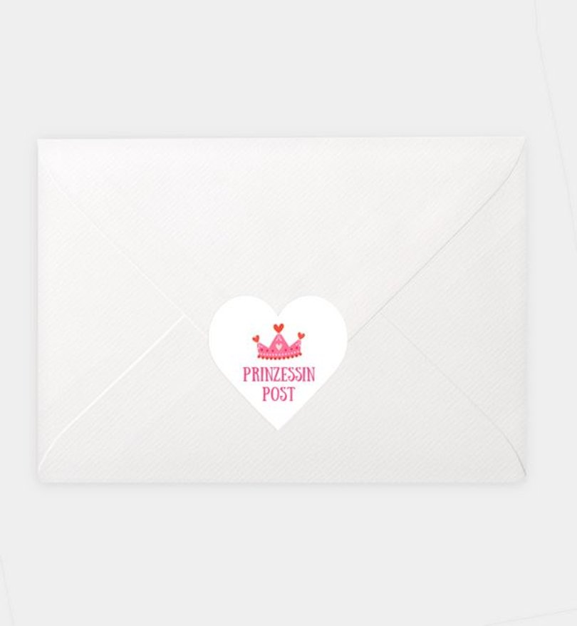 Siegelsticker Kindergeburtstag Prinzessin