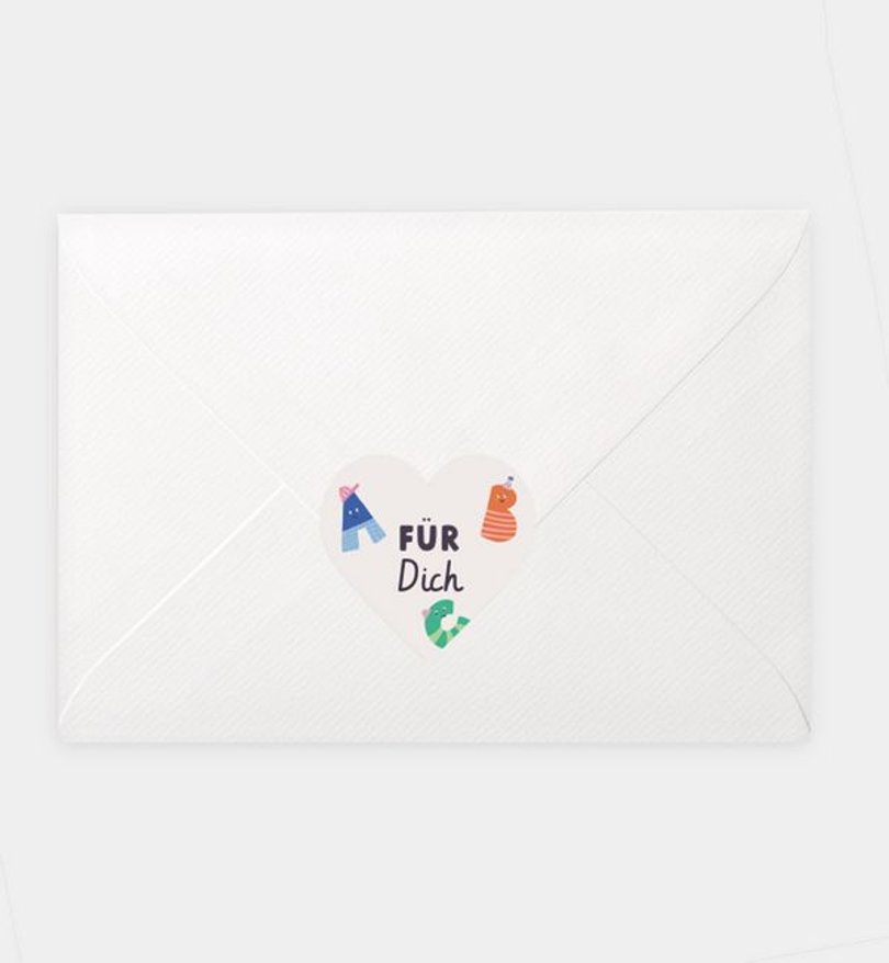 Siegelsticker Einschulung ABC - Freunde