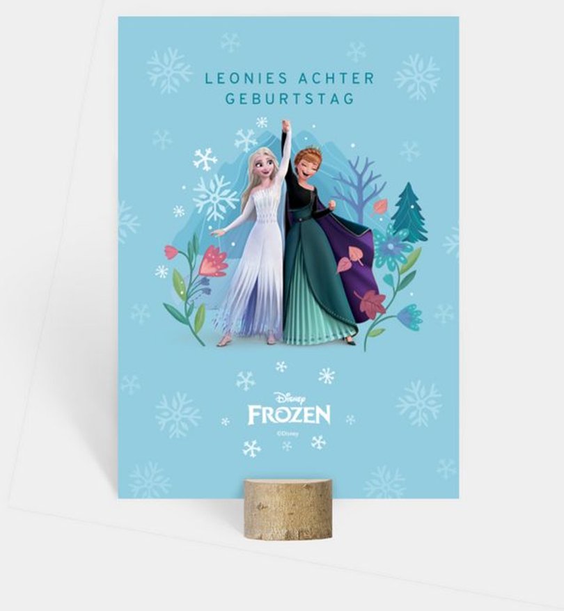 Gruppentischkarte Kindergeburtstag Frozen · Best Friends