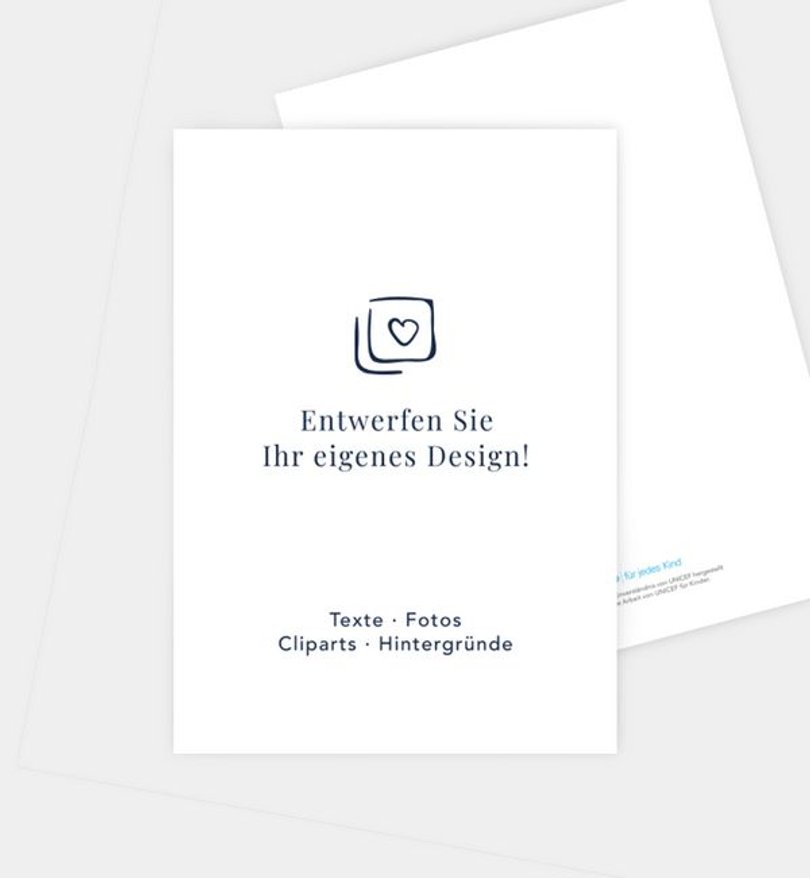 Einladungskarte Kindergeburtstag Blanko Design · UNICEF