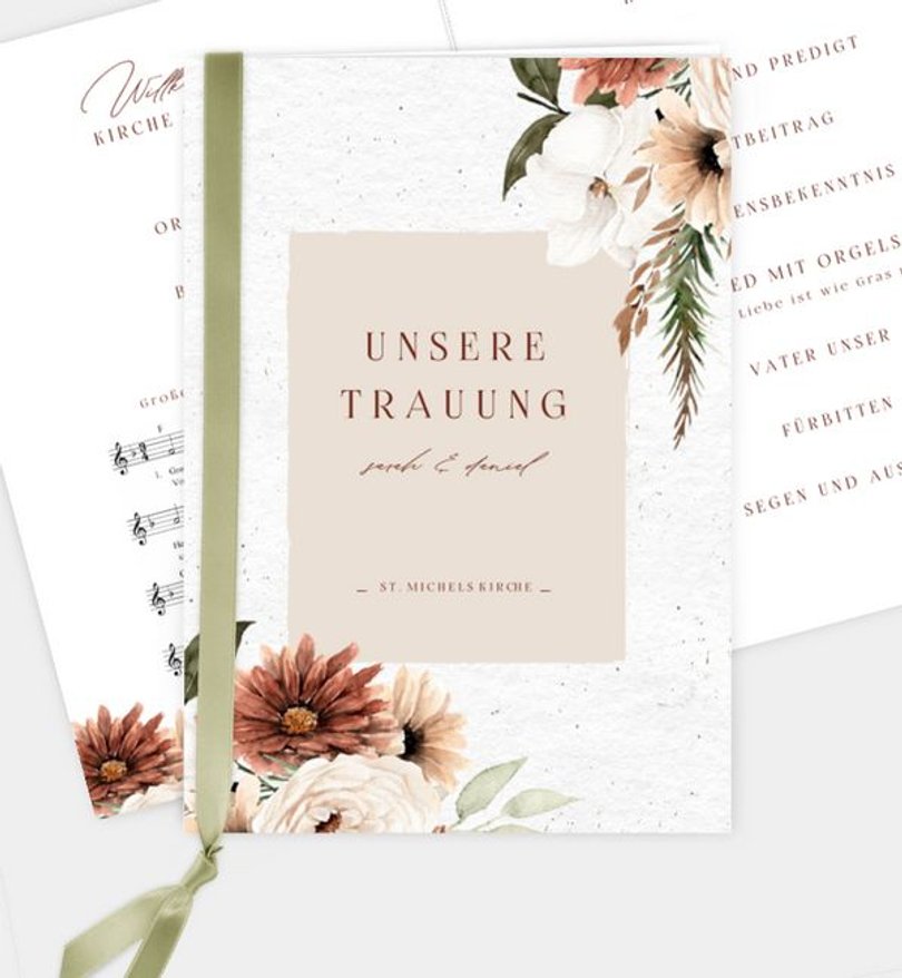 Kirchenheft Hochzeit Tender Love