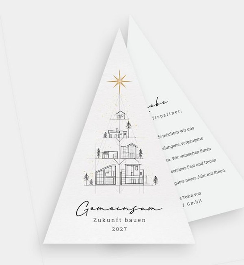 Weihnachtskarte Weihnachten geschäftlich Built Together