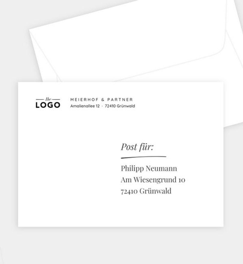 Briefumschlag Weihnachten Thank You