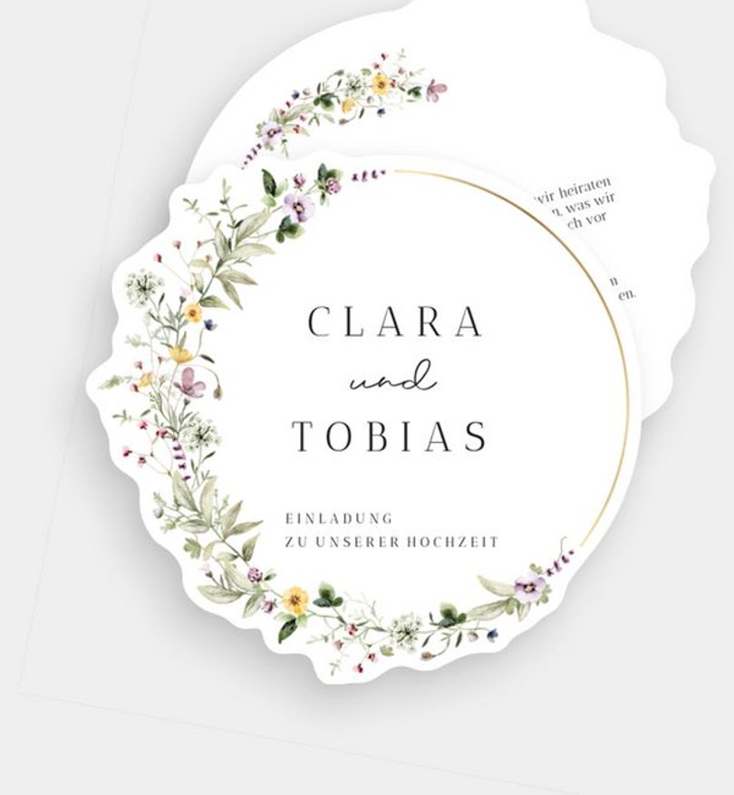 Einladungskarte Hochzeit Grow Together
