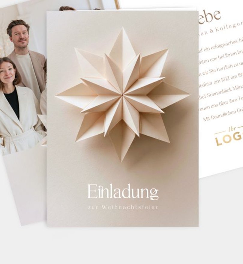 Weihnachtsfeier Weihnachtsfeier Stern · Papercut