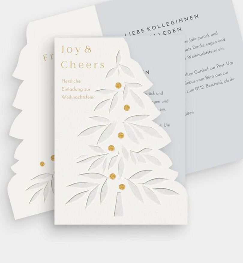 Weihnachtsfeier Weihnachtsfeier Papercut Tree