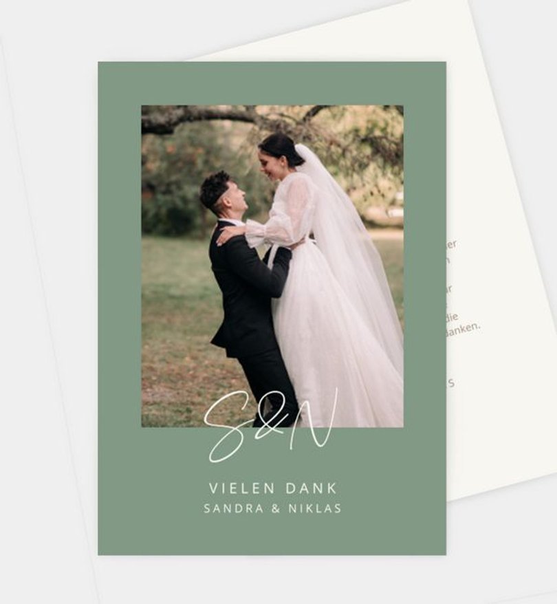 Dankeskarte Hochzeit Para Siempre