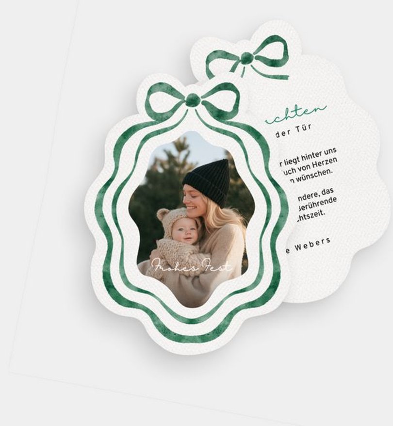 Weihnachtskarte Weihnachten/Privat Baumschmuck