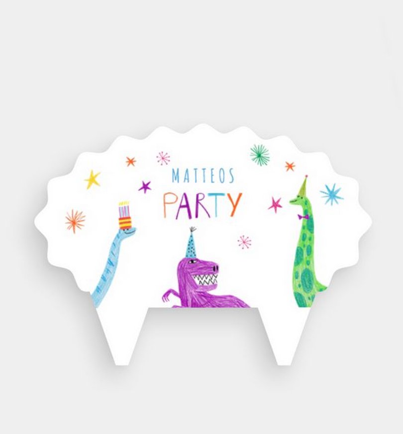 Caketopper Kindergeburtstag Dino Party