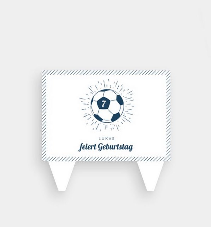Caketopper Kindergeburtstag Fussball