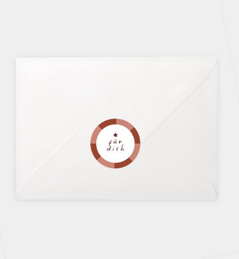 Siegelsticker Weihnachten Christmas Frame