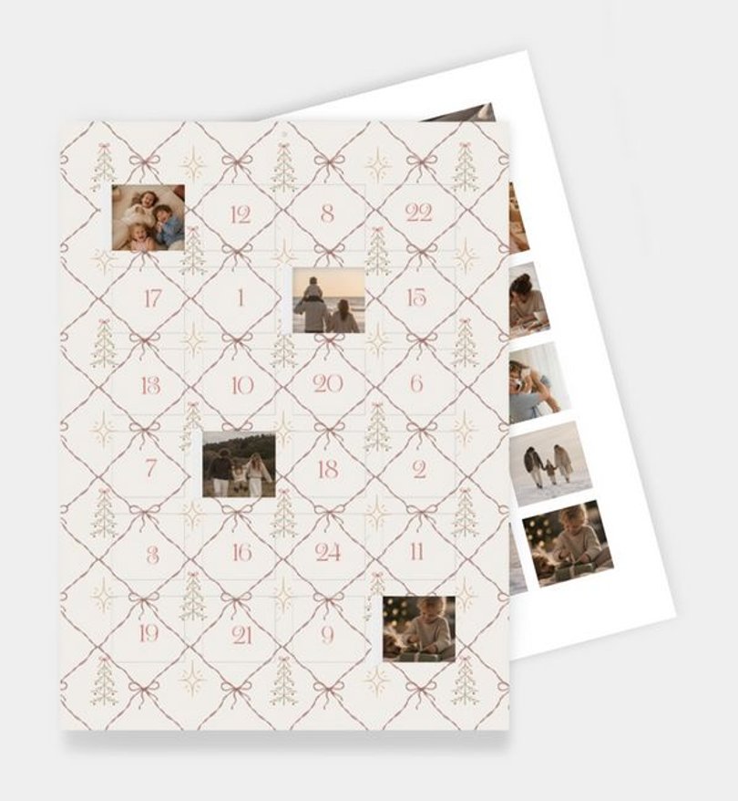Foto-Adventskalender Weihnachten Christmas Pattern