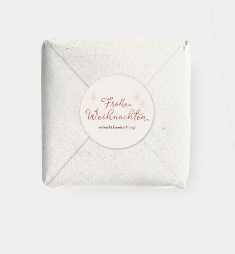 Geschenkaufkleber Weihnachten Christmas Pattern