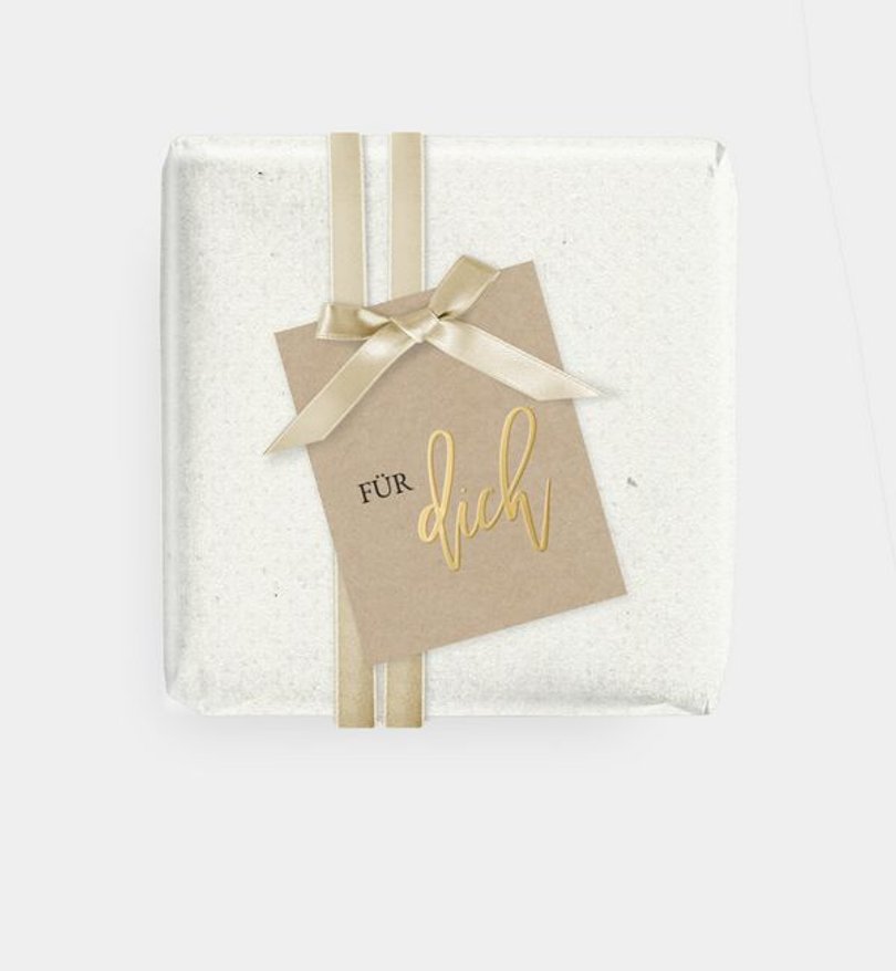 Geschenkanhänger Hochzeit Golden Dreams
