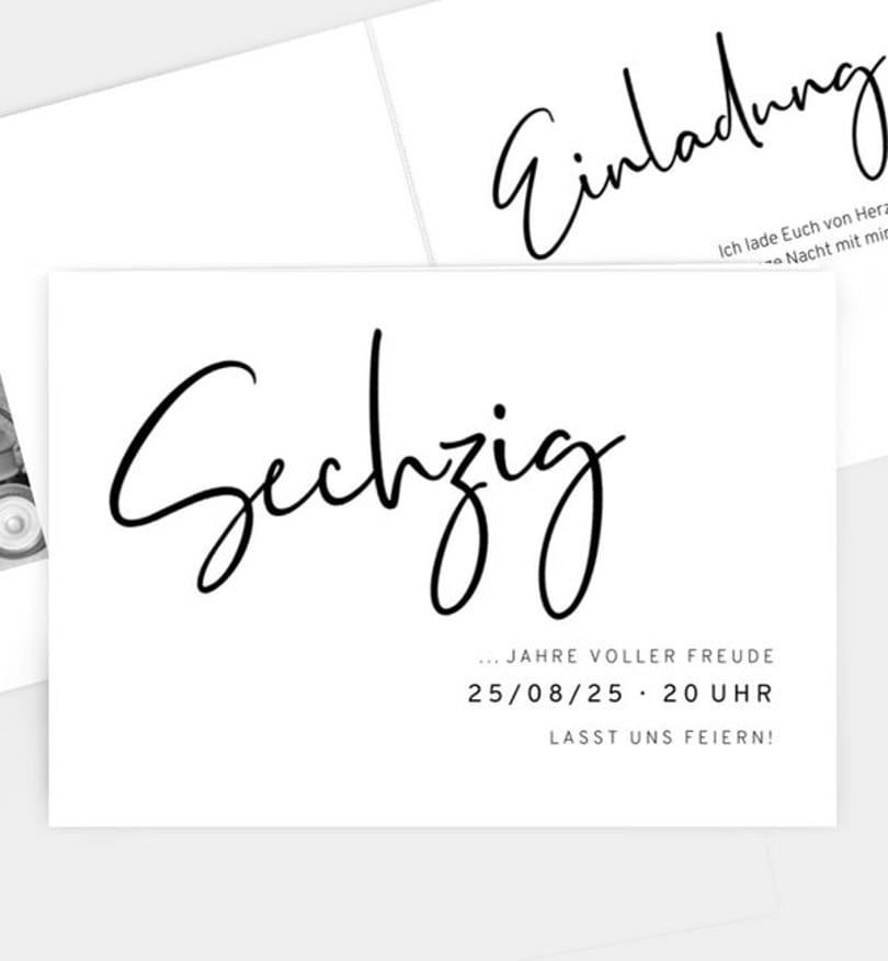 Einladungskarte Geburtstag Voller Freude