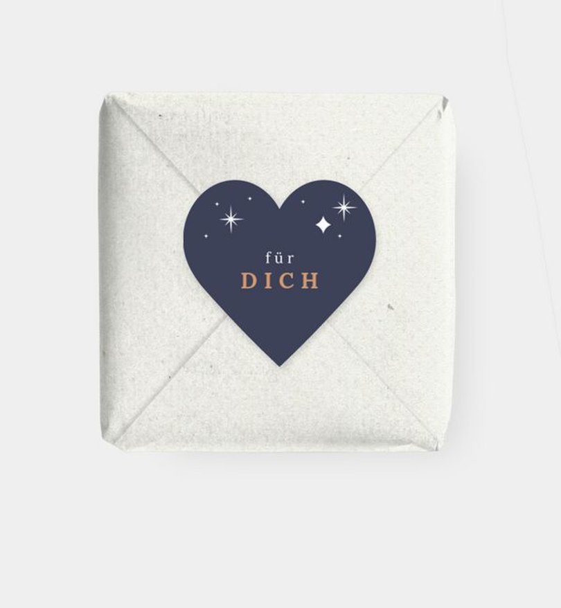 Geschenkaufkleber Weihnachten Sternennacht