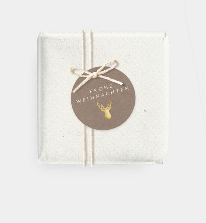 Geschenkanhänger Geschäftlich Glänzender Gruß · Crafty
