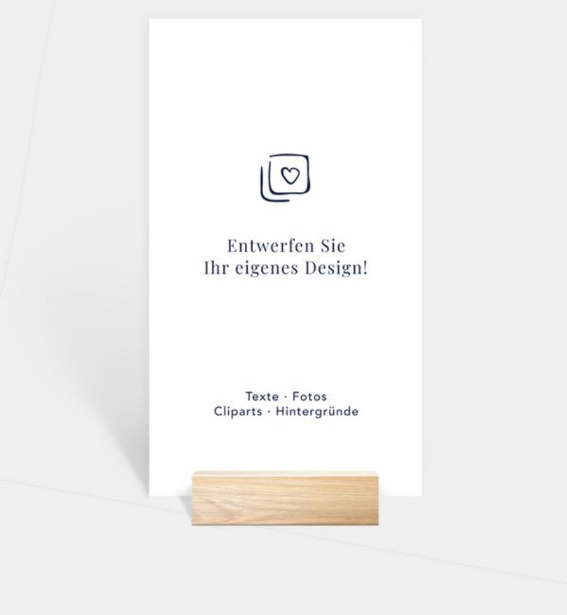 Menükarte Kommunion Blanko Design