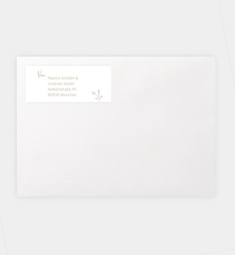 Absenderaufkleber Geburt Craftpaperbutton
