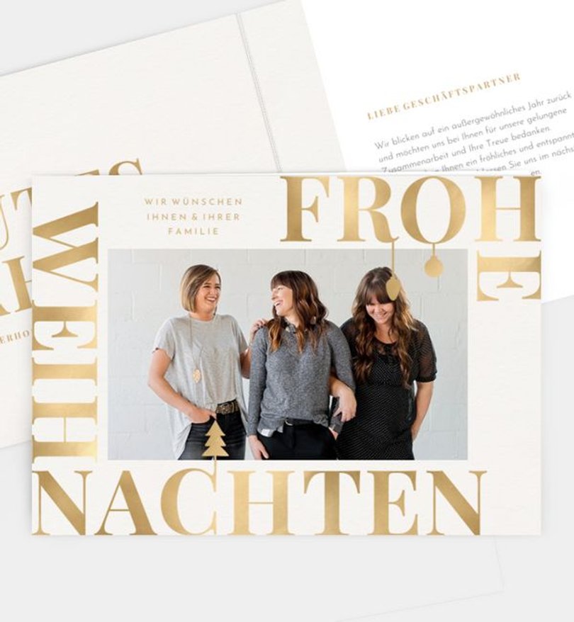 Weihnachtskarte Weihnachten geschäftlich Frohlockende Zeit