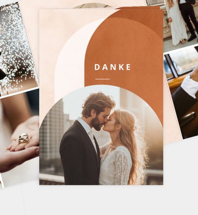 Dankeskarte Hochzeit Arcus