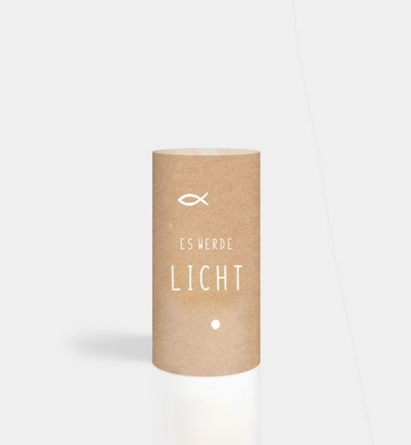 Windlichtkarte Taufe Holy Elements - Crafty