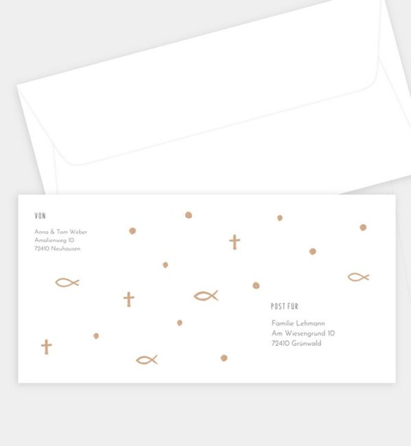 Briefumschlag Taufe Holy Elements - Crafty