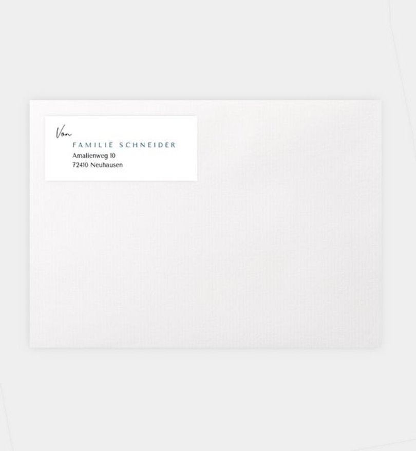 Absenderaufkleber Weihnachten Eleganter Gruß