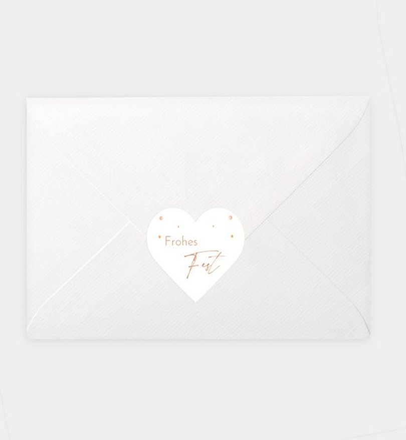 Siegelsticker Weihnachten Gold Dots