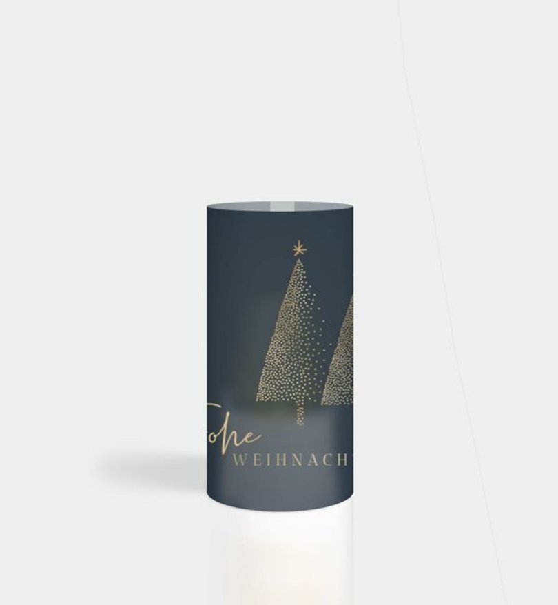 Windlichtkarte Geschäftlich Glänzender Schmuck