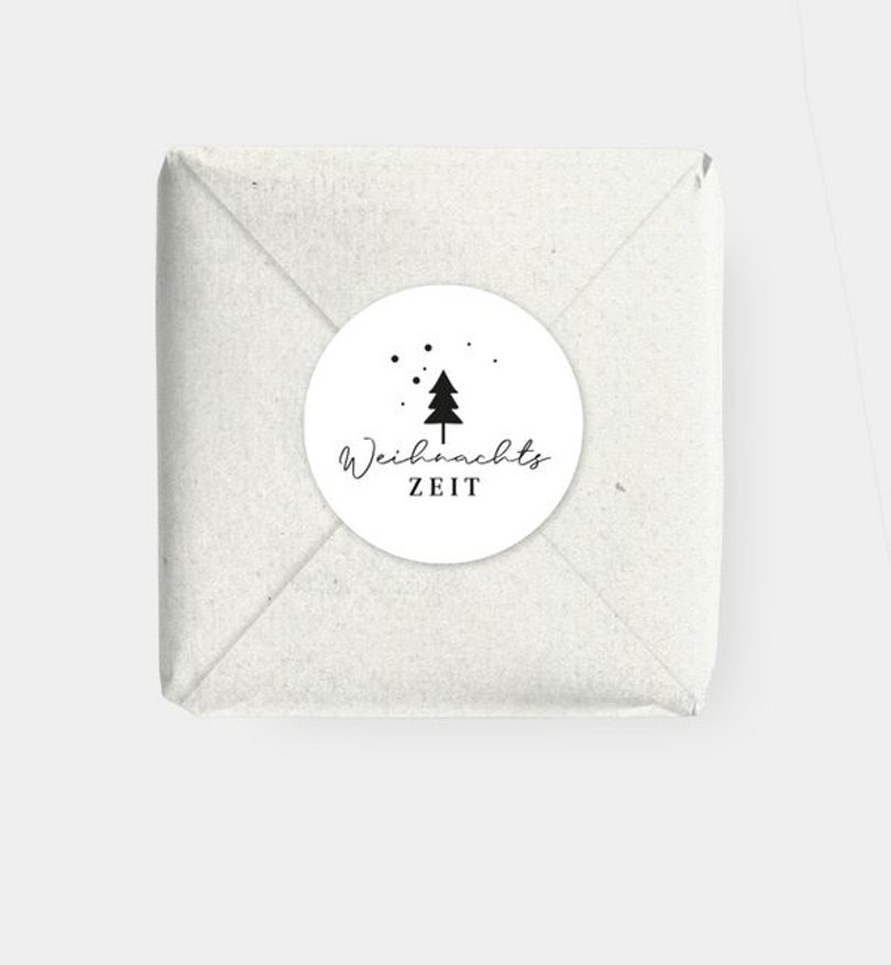 Geschenkaufkleber Weihnachten Familienpost