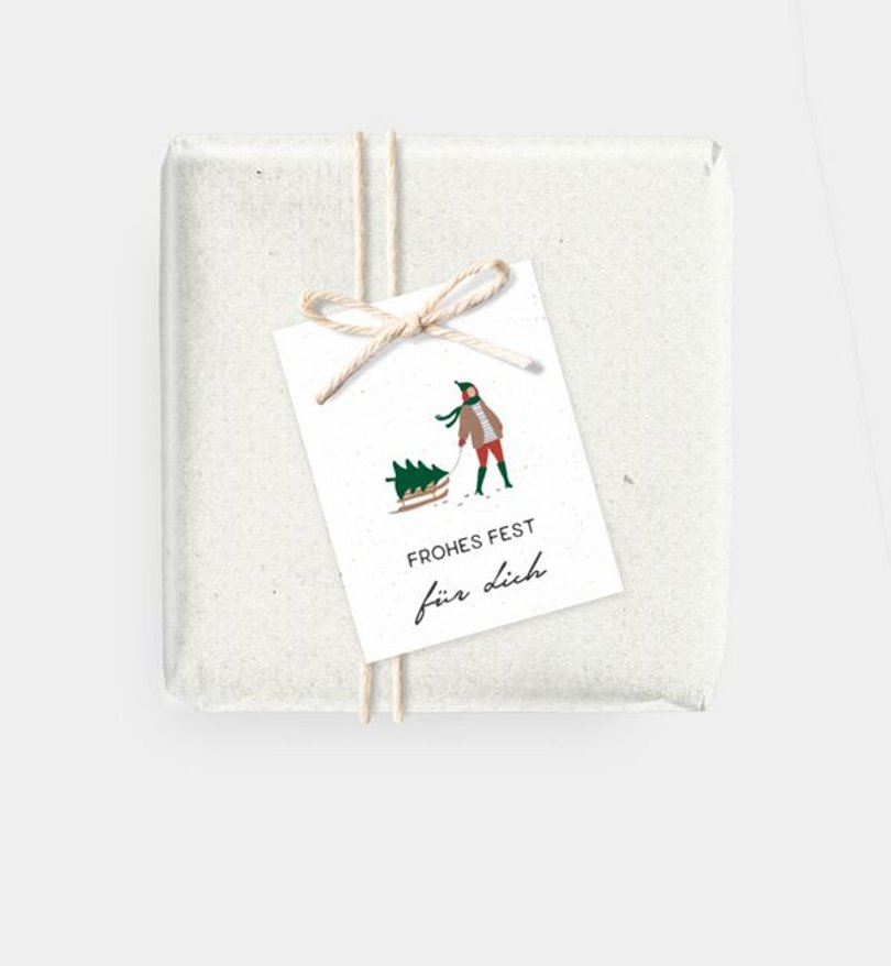 Geschenkanhänger Weihnachten Märchenwald