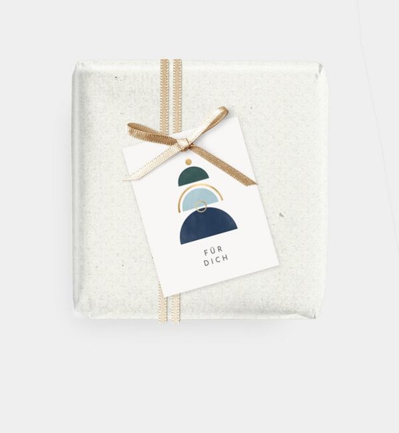 Geschenkanhänger Geschäftlich Xmas Tree Art