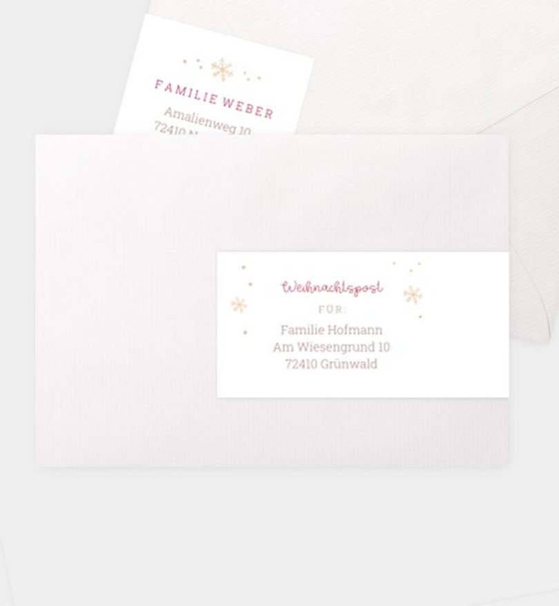 Adressaufkleber Weihnachten Kleine Robbe
