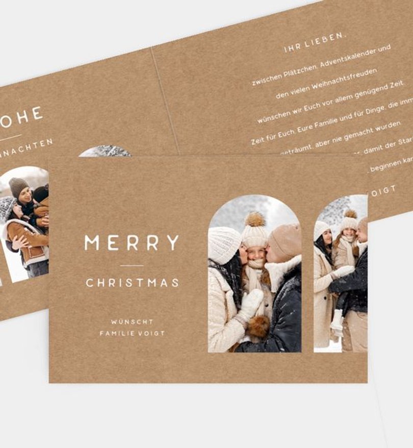 Weihnachtskarte Weihnachten/Privat Dreiklang · Crafty